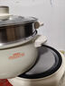 美的（Midea）电煮锅 电火锅 电热锅 电炒锅 分体式可拆洗 2.6L小电锅 学生宿舍多功能锅泡面锅 XZC2088S 配蒸笼 实拍图