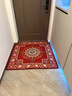 双喜临门 入户门地垫门垫防滑吸水脚垫家用卧室客厅茶几垫厨房卫浴防滑垫 贵族红 120cm*120cm 实拍图