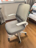 得力（deli）KF256可翻折扶手电脑椅 居家办公椅 学习椅 人体工学透气网布 白 实拍图