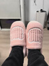 京东京造家居包脚棉拖鞋冬季室内防臭防滑保暖厚底踩屎感女款 花簇粉38-39 实拍图