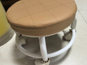 【京喜甄选】椅子万向轮美缝凳子带轮旋转擦地矮凳美甲修脚凳滑轮 儿童凳-咖色款 实拍图
