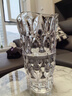 墨斗鱼波西米亚玻璃花瓶轻奢透明玫瑰百合插花（直径13高24）元旦送礼物 实拍图