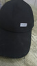 【热巴同款】加大棒球帽帽子男女大头围显脸小春夏字母百搭棒球帽 侧标-黑色 实拍图