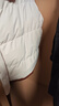 优衣库女装无缝羽绒短茄克/外套夹克478578 00 白色 M /160/84A 实拍图