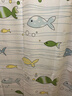 美居客 浴帘 浴室帘 PEVA防水浴帘布卫生间窗帘隔断帘180*180CM(多彩鱼) 实拍图
