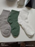 【品质耐穿袜子】新款中筒袜防滑束腰男运动袜亲肤吸汗纯色黑白袜 【5色混发】 3双 均码 实拍图