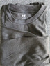 优衣库男装女装柔软圆领T恤/休闲长袖上衣25秋冬新款479783 08 深灰色 L 实拍图