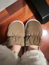 男女同款冬季2026年新款厚底雪地靴加绒加厚保暖棉鞋百搭外穿棉拖 6609棉鞋-黑色 44 -45适合43-44 实拍图