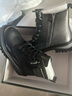 达芙妮女士马丁靴牛皮英伦风洋气小短靴冬季加绒皮靴雪地棉鞋子 实拍图