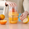 京严手动榨汁机压汁机压汁器手摇橙子石榴柠檬榨汁器家用小型渣汁分离 鲜奶黄【100%原汁率|3秒出汁|轻松省力】 牢固吸附不打滑 防尘罩干净卫生 渣汁分离 实拍图