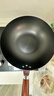 京严炒锅章丘款铁锅无涂层炒菜不粘锅家用精铁锅具燃气电磁炉用已开锅 【灶具通用】适合2-3人  赠盖铲  直径 30cm 百年工艺｜传统铁锅｜健康不沾 实拍图