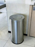 Supercloud不锈钢垃圾桶大号翻盖立式室内外商场酒店摇盖港式桶果皮箱38*73 实拍图