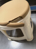 华恺之星 塑料凳家用凳子加厚餐椅浴室凳矮凳小板凳换鞋凳 小圆凳咖色 实拍图