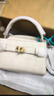 CHARLES&KEITH鳄鱼纹凯莉包手提斜挎婚包包女包生日情人节礼物CK2-50270880-1 Ivory象牙色 S 实拍图