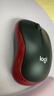 罗技（Logitech）M185鼠标 无线鼠标 办公鼠标 对称鼠标 黑色红边 带无线2.4G接收器 实拍图