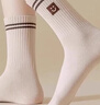 【美拉德学生袜】袜子女中筒袜防臭条纹不勒脚吸汗美拉德风春季 【1双】颜色随机 均码 实拍图