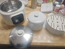 美的（Midea）电炖锅1-2人电炖盅隔水炖锅家用燕窝炖盅陶瓷炖汤盅电炖锅婴儿辅食小炖锅煲汤电炖锅电砂锅煲汤锅 1L 【1L=3碗】不锈钢底锅 带蒸笼DZE1088 实拍图