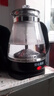 煮茶器养生壶喷淋式煮茶壶烧水壶电热水壶蒸茶壶 蒸茶器 泡茶壶围炉煮茶 1L煮茶器【防干烧保护】 【加厚高硼硅玻璃】 实拍图