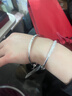 周大生【新年礼物】足银手镯S990实心开口调节银手镯繁花优雅送女友  实拍图