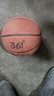 361°篮球中小学训练室内外耐磨5号橡胶儿童玩具篮球 棕色 实拍图