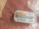好伊贝（HOY BELL）婴儿电动磨甲器电动打磨器新生儿专用防夹肉指甲剪套装USB款蓝色 实拍图