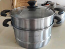 美厨（MAXCOOK）三层蒸锅30cm 不锈钢蒸锅加厚复底蒸煮两用 燃气电磁炉通用 实拍图