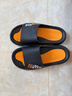 回力运动拖鞋男浴室内户外减震防滑厚底凉拖鞋HL39651黑黄色40-41码 实拍图