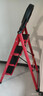 忆琳居梯子家用安全人字梯折叠梯伸缩多功能楼梯便捷扶梯加厚红色四步 实拍图
