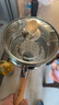 神田日本雪平锅不锈钢小奶锅热奶锅煮面泡面锅宝宝婴儿辅食锅进口汤锅 雪平锅（含玻璃盖+蒸格） 18cm 实拍图