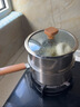 京东京造 奶锅 316不锈钢【赠蒸格】辅食泡面热牛奶电磁炉燃气灶通用 20cm 实拍图