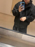 主意范（ZHUYIFAN）夹克男三防飞行秋冬加绒加厚整套棒球服羽绒外套短款工装冲锋衣潮 黑色夹克 L 110-130斤 实拍图