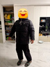 骆驼火山羽绒服男女冬季连帽抗静电鸭绒保暖情侣面包服 M34CR07674B 实拍图
