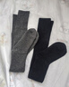 阿凡迪羊毛袜子过膝长筒袜子女秋冬季加绒加厚高筒护膝大腿保暖月子长袜 实拍图