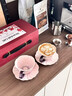 DearDali特别好看的咖啡杯碟套装陶瓷法式生日礼物送闺蜜姐妹乔迁新居礼品 【乔迁/结婚礼物】紫色杯碟对杯套装 -臻品礼盒装 晒单实拍图