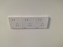 西门子插座面板套装  斜五孔10只量贩装 86型暗装错位二三插 致典雅白色 实拍图