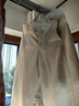 优衣库女装针织廓形长裤/弯刀镰刀裤子483722 482287 483722/01乳白色 M 实拍图