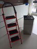 星恺梯子家用折叠梯人字梯多功能登高爬梯扶梯小梯子TZ10四步红 实拍图