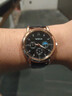【网红爆款】商务腕表石英运动表休闲皮带男女手表 黑色 实拍图