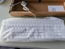 ikbc C108机械键盘有线机械键盘108键 游戏键盘办公打字手感好电脑键盘樱桃键盘新年礼物 白色青轴有线 实拍图