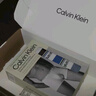 Calvin Klein内衣【吴晗同款】男士三条装ck低腰棉质微弹防夹臀平角内裤男 NP2765OJTL-椰青灰/状元红/太空黑  3条 M 实拍图