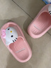 猪爸爸儿童拖鞋女童夏季2025新款室内防滑6-12岁三丽鸥宝宝亲子拖鞋粉16 实拍图