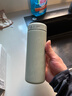 米家 保温杯 316不锈钢水杯 男女士杯子 大容量茶杯便携 350ml绿色 实拍图