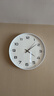 京东京造 木语系列挂钟 钟表挂墙时钟客厅电子钟35cm可可白 实拍图