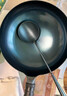 阎铁匠章丘炒锅铁锅 无涂层锻打炒菜锅老式物理不粘锅家用镜面款已开锅 镜面锅把一体36CM圆底带锅耳 36cm 实拍图