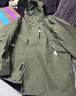 伯希和（Pelliot）【山野经典2.0】冲锋衣三合一秋冬男女保暖外套11340105榄绿L 实拍图