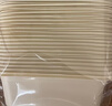 云蕾一次性餐盒带盖饭盒餐具打包盒食品级可降解玉米淀粉1000ML*20套 实拍图
