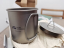 牧高笛（MOBIGARDEN）钛杯 户外露营野餐轻量便携可烧水钛杯水杯450ml NX20666039 钛色 实拍图