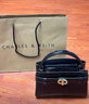 CHARLES&KEITH鳄鱼纹凯莉包手提斜挎婚包包女包生日情人节礼物CK2-50270880-1 Black黑色 S 实拍图