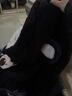 丰腾世家睡衣女士冬季三层加厚夹棉珊瑚绒保暖甜美可爱秋冬款家居服中长款 8809黑色 L (建议160-165cm/90-110斤) 实拍图