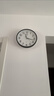 康巴丝（Compas）挂钟客厅 静音走时简约石英钟表挂墙时钟 c2855 黑色 26cm直径 实拍图
